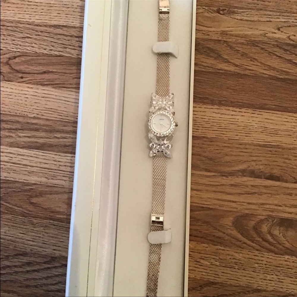 Lenox - Solid Sterling Silver 925 and Crystal Watch - Picture 7 of 8